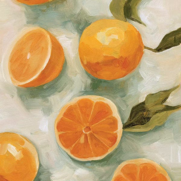 Oranges: Fresh Citrus I by Emma Scarvey