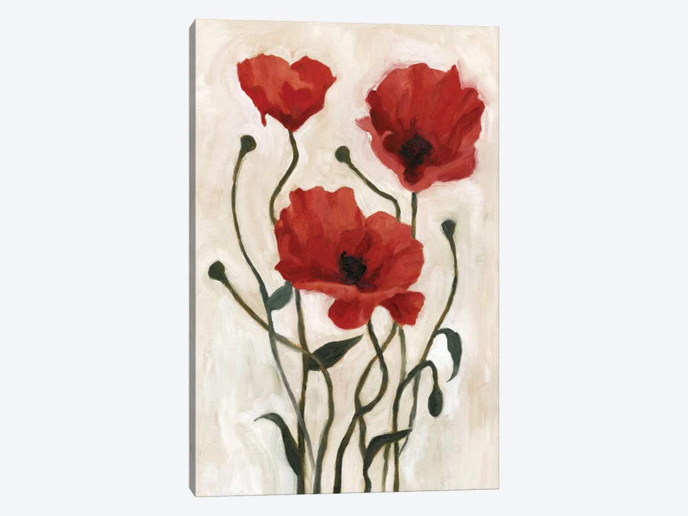 Poppy Bouquet I by Emma Scarvey 1-piece Canvas Art Print