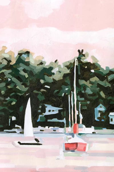 Kids Nautical Art: Lake Afternoon II by Emma Scarvey