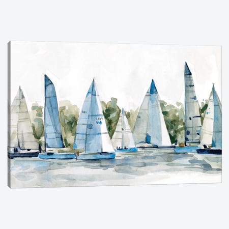 Pastel Marina I Canvas Print #EMS244} by Emma Scarvey Canvas Print