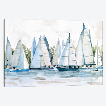 Pastel Marina II Canvas Print #EMS245} by Emma Scarvey Canvas Art Print