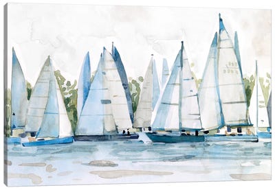 Pastel Marina II Canvas Art Print - Emma Scarvey