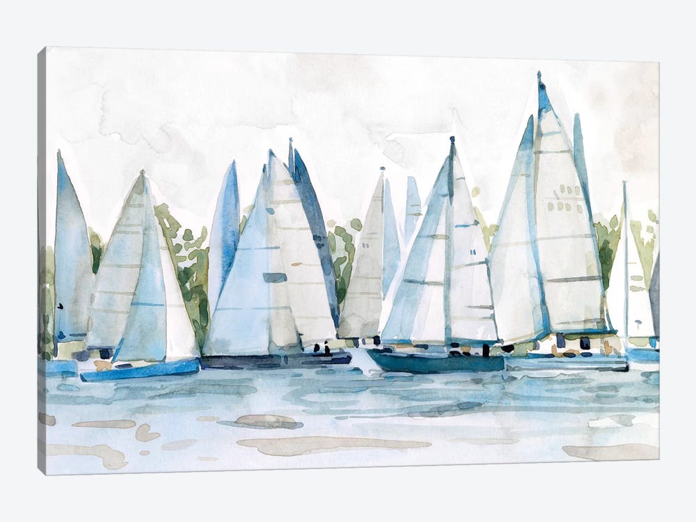 Pastel Marina II by Emma Scarvey 1-piece Canvas Artwork
