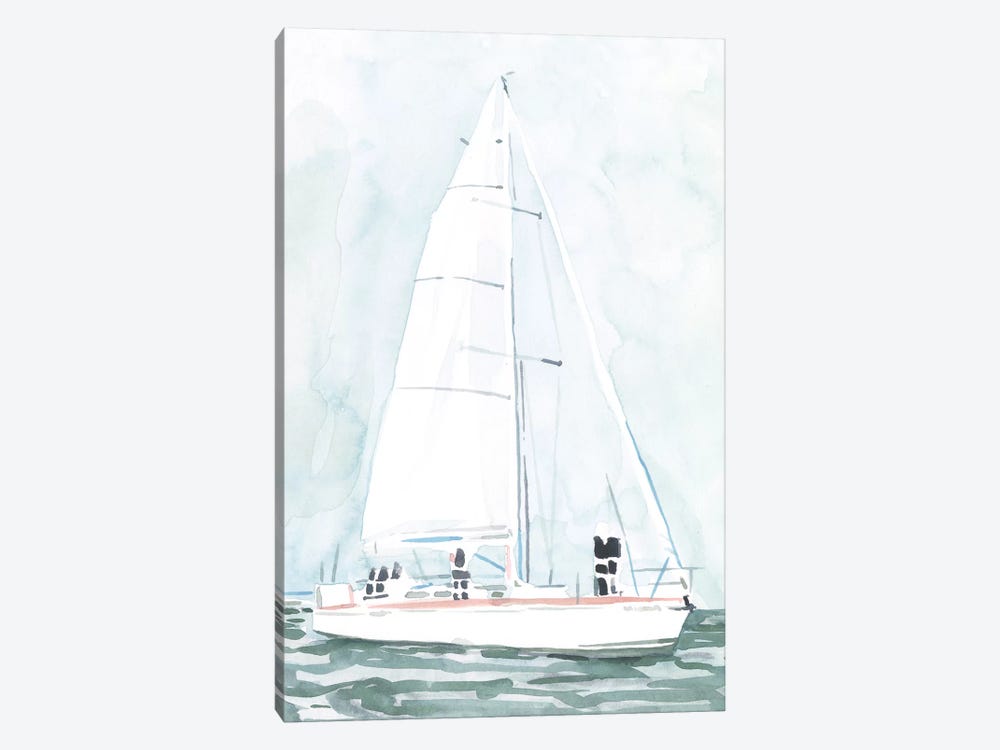 Soft Sailboat III by Emma Scarvey 1-piece Canvas Artwork