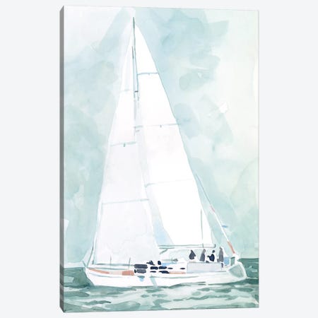 Soft Sailboat IV Canvas Print #EMS253} by Emma Scarvey Art Print