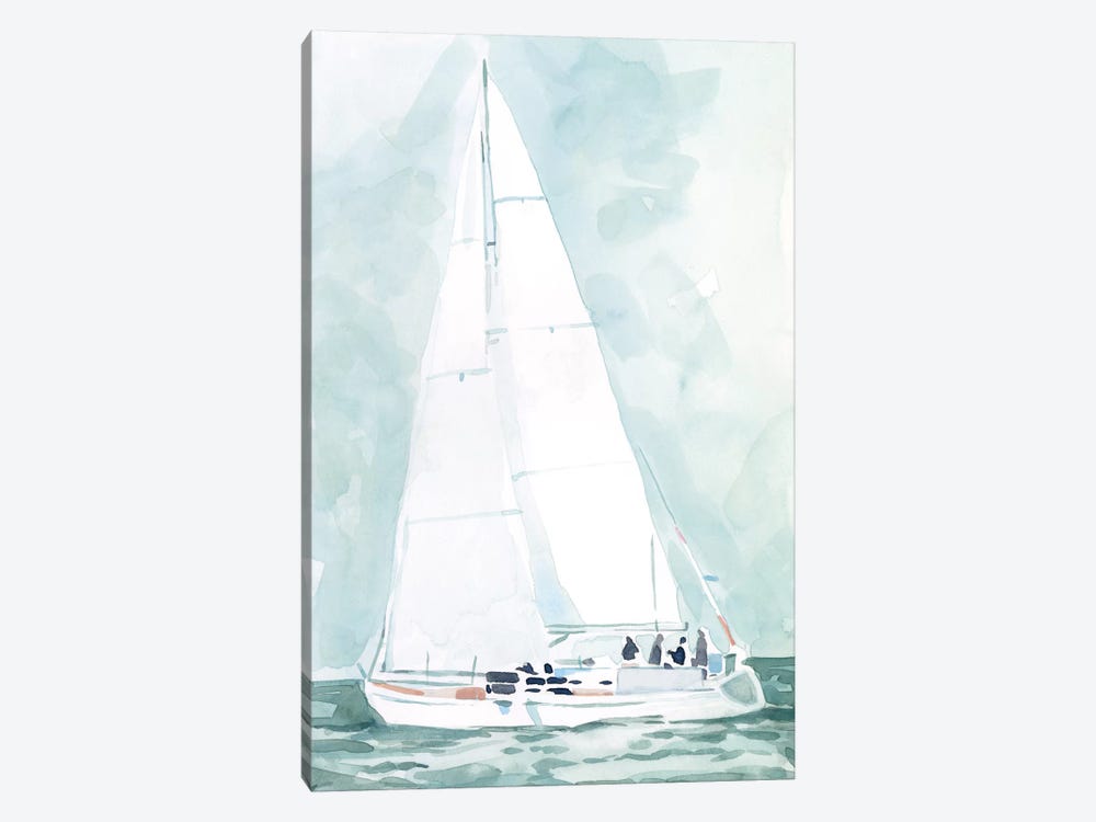 Soft Sailboat IV by Emma Scarvey 1-piece Canvas Art Print