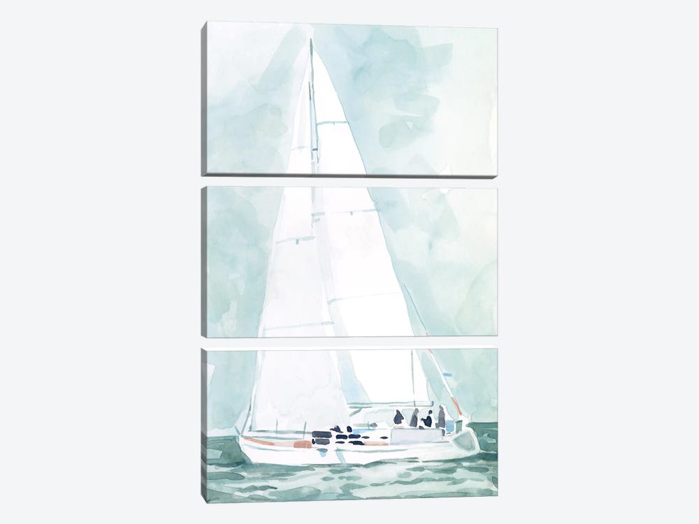 Soft Sailboat IV by Emma Scarvey 3-piece Art Print