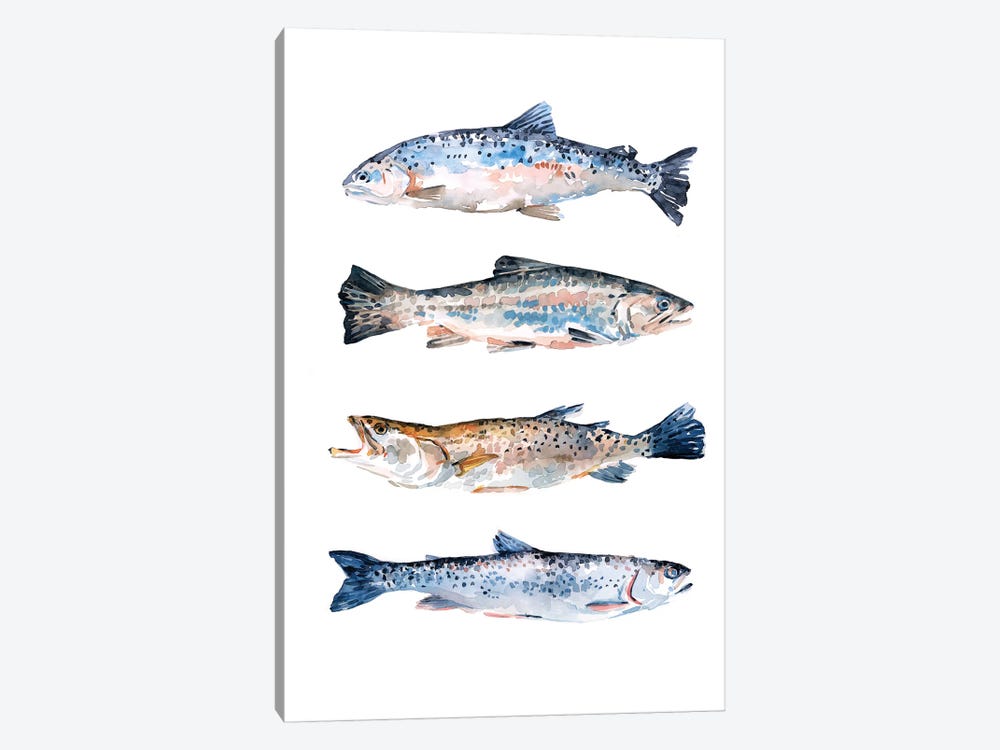 Stacked Trout II by Emma Scarvey 1-piece Art Print