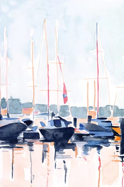 Kids Nautical Art: Watercolor Boat Club II by Emma Scarvey