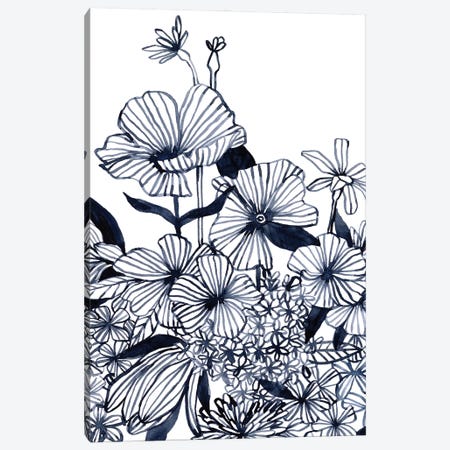 Wildflower Tangle II Canvas Print #EMS265} by Emma Scarvey Canvas Art Print