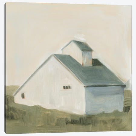 Serene Barn I Canvas Print #EMS26} by Emma Scarvey Canvas Art