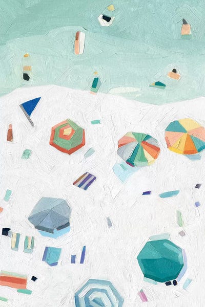 Beach Vista II by Emma Scarvey framed wall art