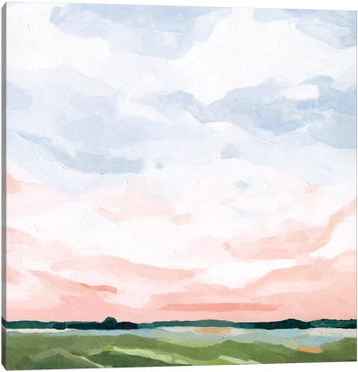 Pink Morning Horizon I Canvas Art Print - Emma Scarvey