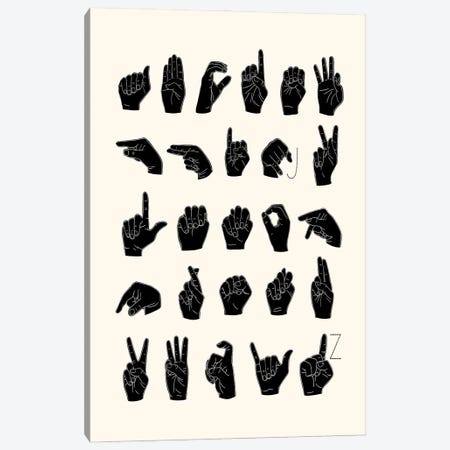 Sign Language I Canvas Print #EMS290} by Emma Scarvey Canvas Print