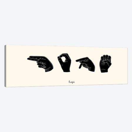 Sign Language II Canvas Print #EMS291} by Emma Scarvey Art Print