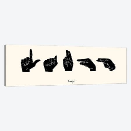 Sign Language III Canvas Print #EMS292} by Emma Scarvey Canvas Art Print