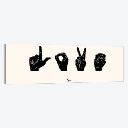 Sign Language IV Canvas Print #EMS293} by Emma Scarvey Canvas Print