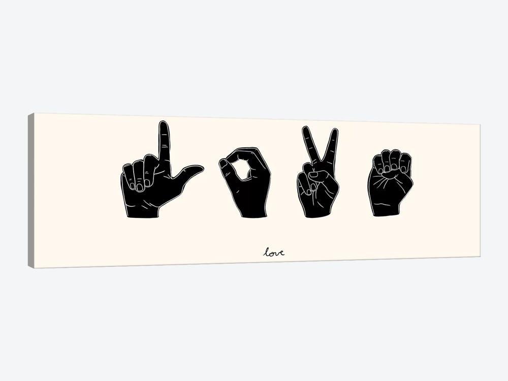 Sign Language IV by Emma Scarvey 1-piece Art Print