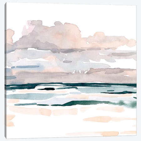Soft Coastal Abstract I Canvas Print #EMS295} by Emma Scarvey Canvas Art