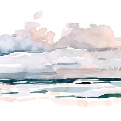 Soft Coastal Abstract II by Emma Scarvey acrylic art print