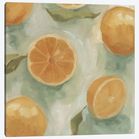 Citrus Study In Oil II Canvas Print #EMS2} by Emma Scarvey Canvas Art