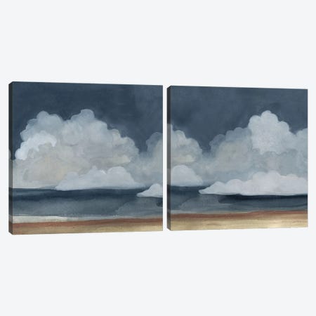 Cloud Landscape Diptych Canvas Print Set #EMS2HSET002} by Emma Scarvey Art Print