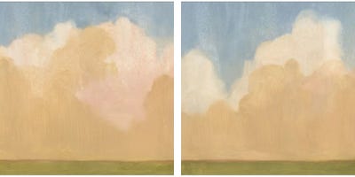 Evening Plane Diptych