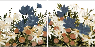 Wildflower Garden Diptych