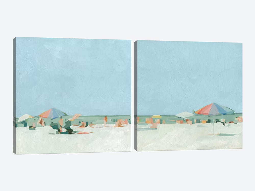 Summer Palette Diptych by Emma Scarvey 2-piece Canvas Wall Art