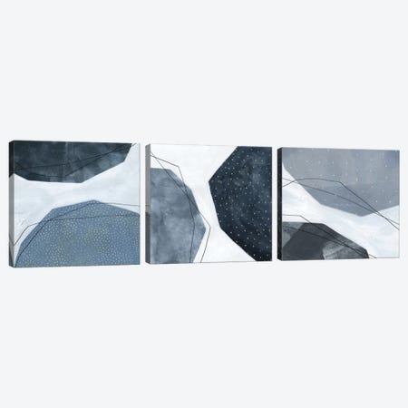 Adjacent Abstraction Triptych Canvas Print Set #EMS3HSET001} by Emma Scarvey Canvas Art Print