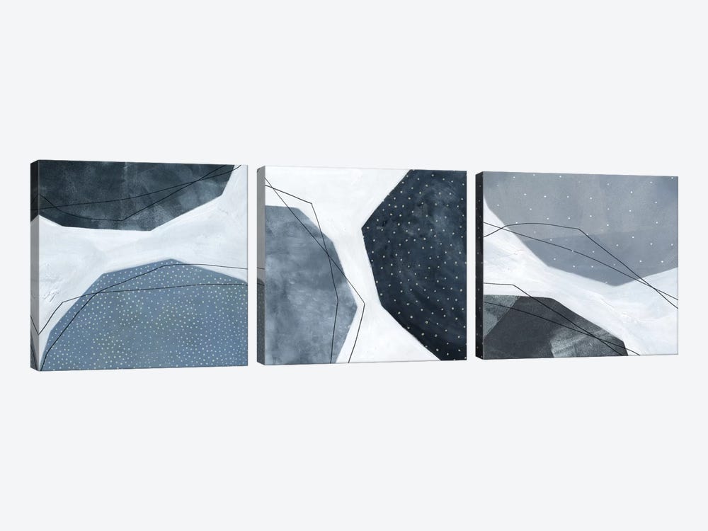 Adjacent Abstraction Triptych by Emma Scarvey 3-piece Art Print