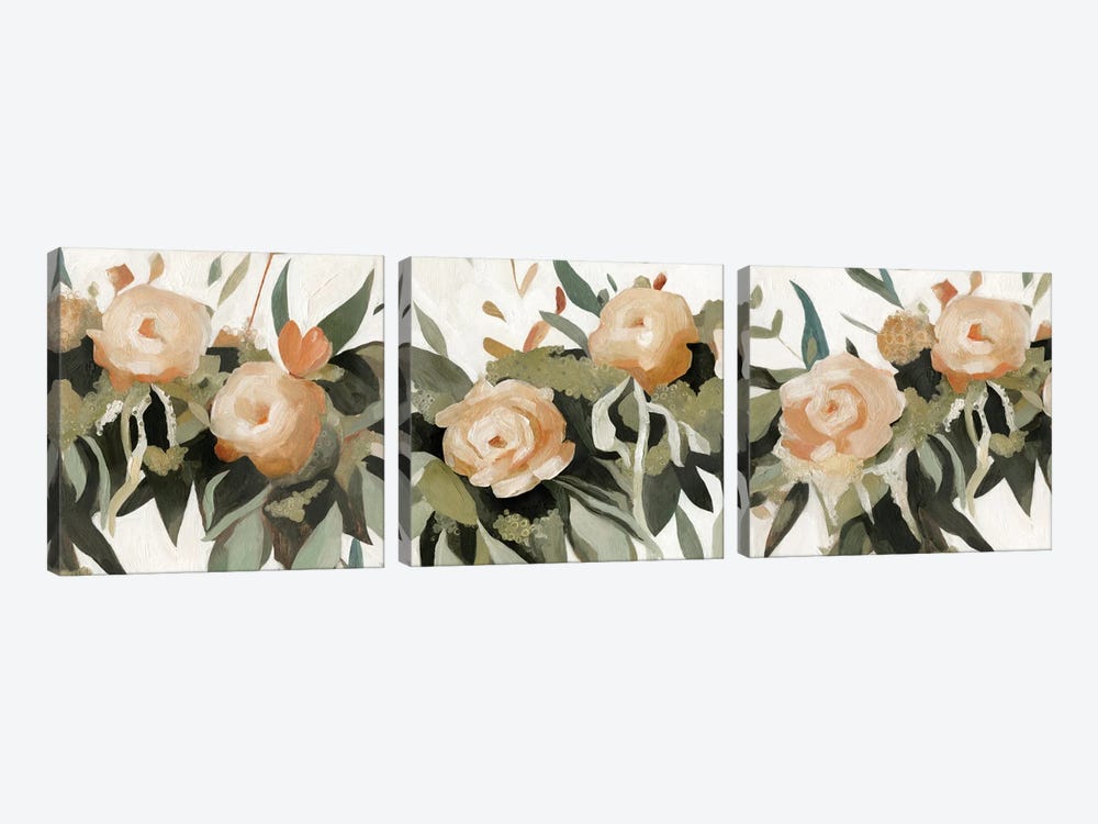 Floral Disarray Triptych 3-piece Canvas Wall Art