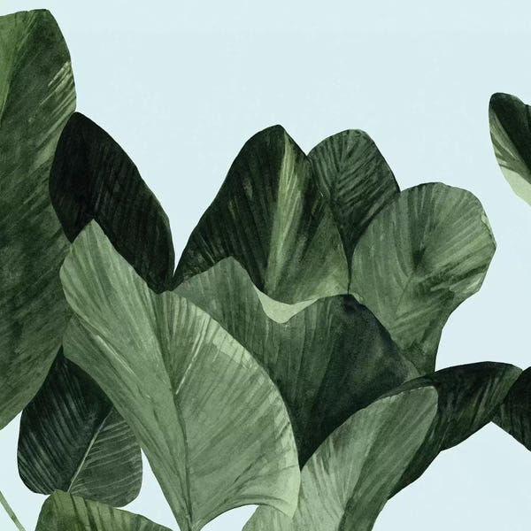 Martini Olive: Celadon Palms I by Emma Scarvey