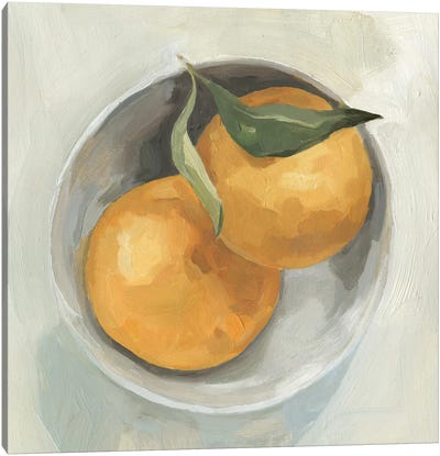 Fruit Bowl II Canvas Art Print - Farmhouse Kitchen Art