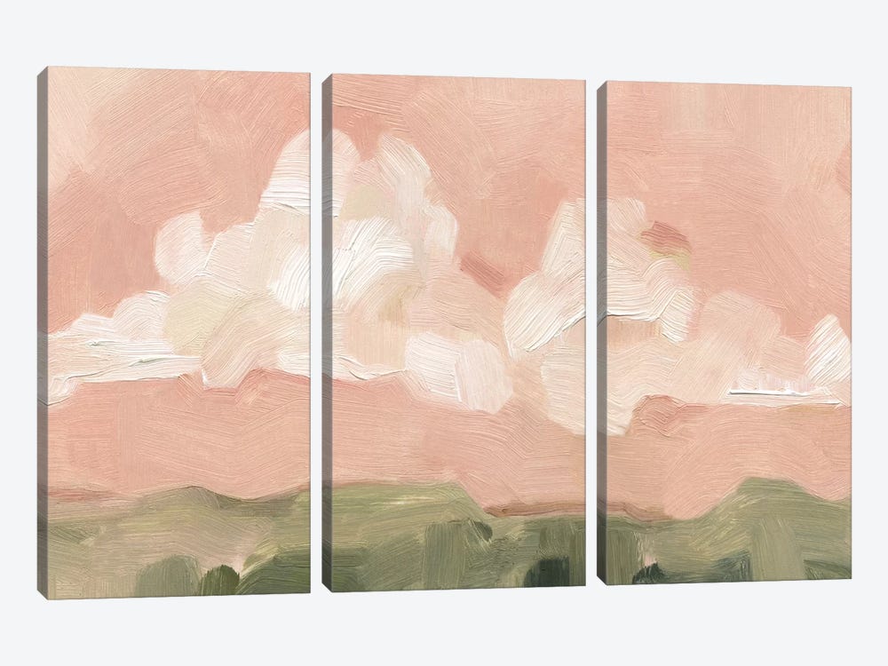 Pink Haze Sunset I by Emma Scarvey 3-piece Canvas Print