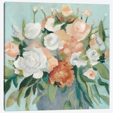 Soft Pastel Bouquet I Canvas Print #EMS82} by Emma Scarvey Canvas Print
