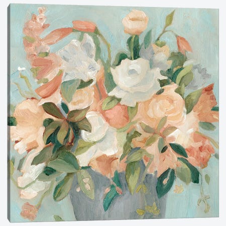 Soft Pastel Bouquet II Canvas Print #EMS83} by Emma Scarvey Art Print