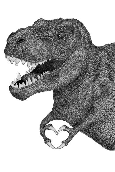 Kids Dinosaur Art: Dino Love by Ella Mazur