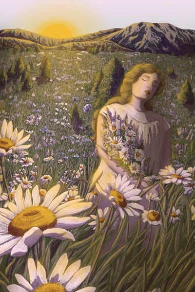 The Sun Rises And I Gather Blooms by Ella Mazur framed wall art