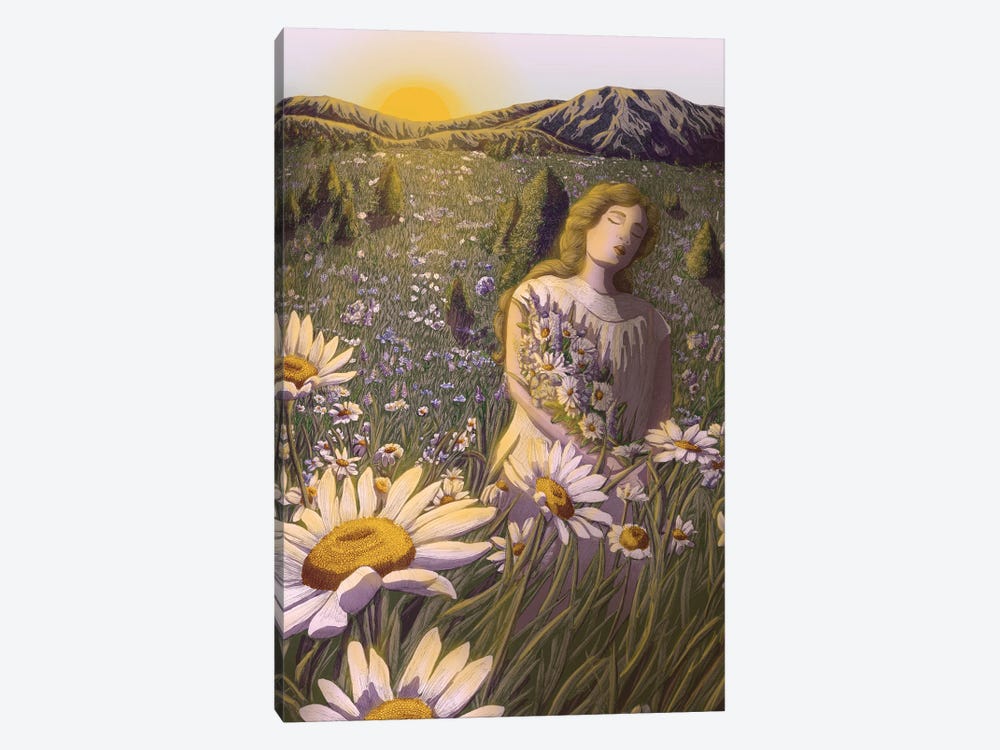 The Sun Rises And I Gather Blooms by Ella Mazur 1-piece Canvas Artwork