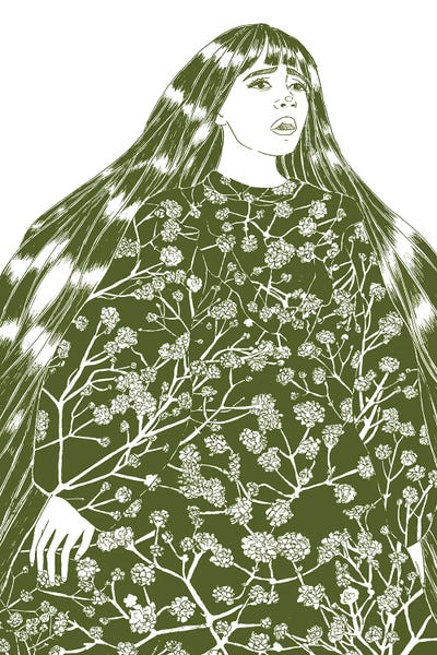 Baby's Breath by Ella Mazur framed wall art