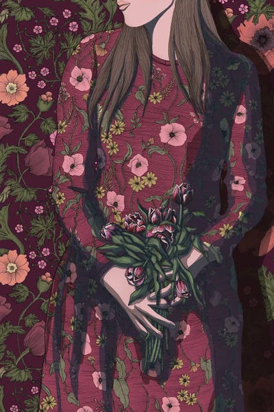 Floral & Botanical Patterns: Waiting To Wilt by Ella Mazur