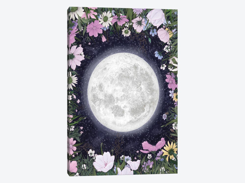 Moon Magic In The Meadow by Ella Mazur 1-piece Canvas Print