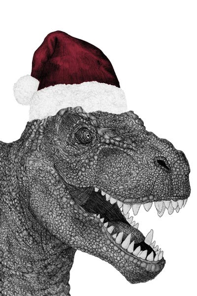 Prehistoric Animals: Santa-Saurus Rex by Ella Mazur