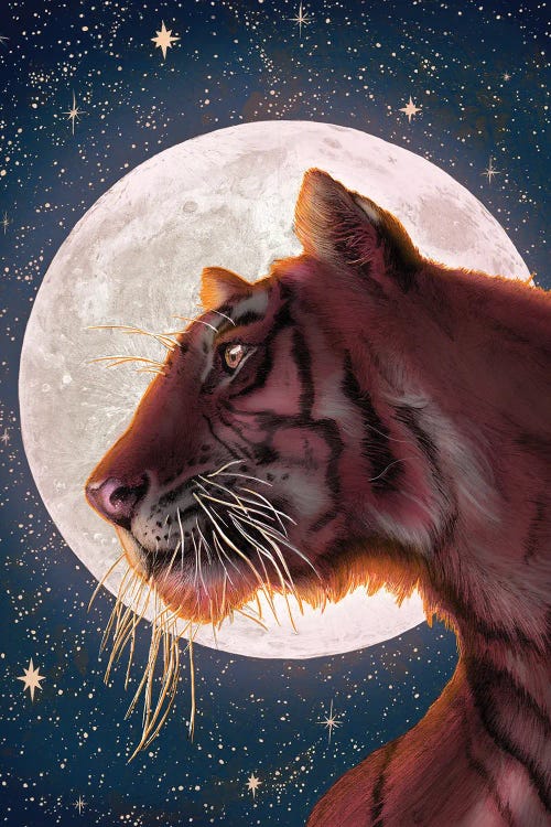 Moon And Tiger by Ella Mazur wall art