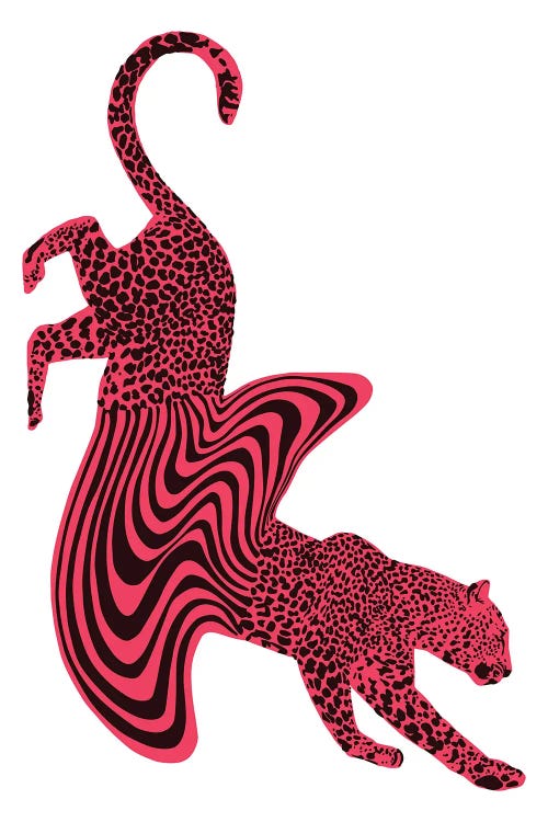 Cheetah Melt Pink by Ella Mazur wall art