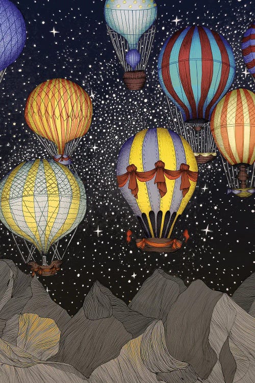 Night Flight Colour Version by Ella Mazur wall art