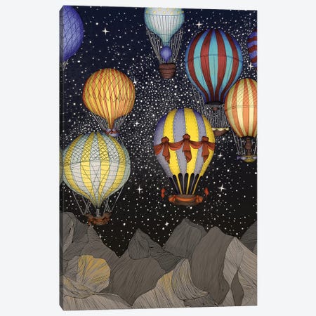 Night Flight Colour Version Canvas Print #EMZ25} by Ella Mazur Canvas Art Print