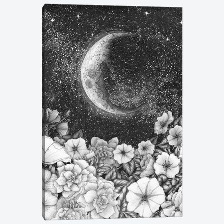 Moonlight In The Garden Canvas Print #EMZ26} by Ella Mazur Art Print