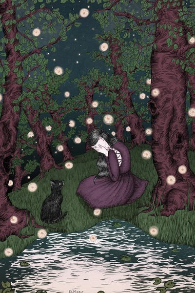 Fireflies: The Cat Prince Colour Version by Ella Mazur